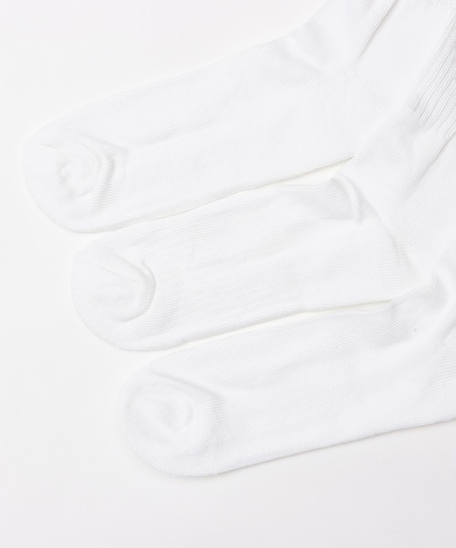 Champion（チャンピオン）の「【Champion/チャンピオン】メンズ 3足組 フルレングスソックス【ハーフパイル】（ソックス/靴下・メンズ・その他/ヘザーグレー/ブラック/ホワイト・MEDIUM/28/24/LARGE/26/SMALL/FREE）」の8枚目の写真