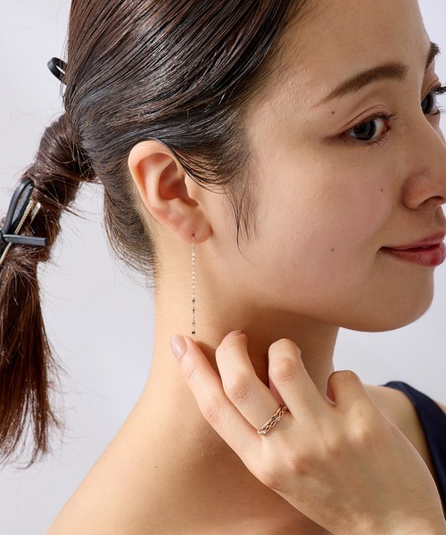 CALIN STANDARD(カリンスタンダード)の「◆金属アレルギー対応◆◆made in japan◆シャイン アメリカンピアス(ピアス(両耳用)・レディース・ピンクゴールド/ゴールド/シルバー・FREE)」の17枚目の写真