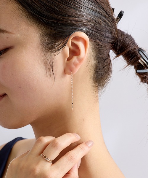CALIN STANDARD(カリンスタンダード)の「◆金属アレルギー対応◆◆made in japan◆シャイン アメリカンピアス(ピアス(両耳用)・レディース・ピンクゴールド/ゴールド/シルバー・FREE)」の18枚目の写真