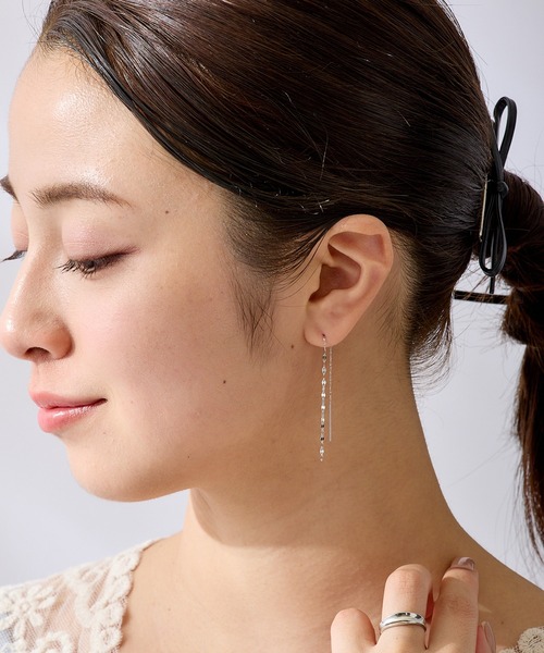 CALIN STANDARD(カリンスタンダード)の「◆金属アレルギー対応◆◆made in japan◆シャイン アメリカンピアス(ピアス(両耳用)・レディース・ピンクゴールド/ゴールド/シルバー・FREE)」の14枚目の写真