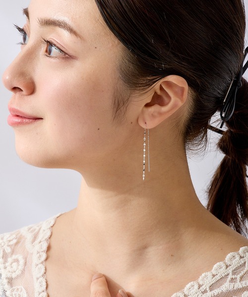 CALIN STANDARD(カリンスタンダード)の「◆金属アレルギー対応◆◆made in japan◆シャイン アメリカンピアス(ピアス(両耳用)・レディース・ピンクゴールド/ゴールド/シルバー・FREE)」の4枚目の写真