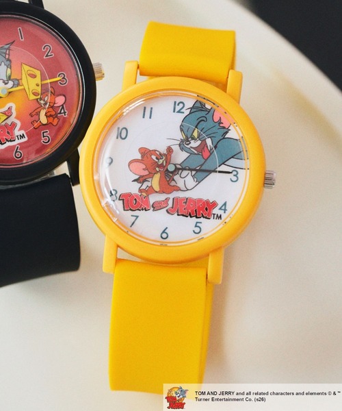 niko and...(ニコアンド)の「【トムとジェリー】コラボローリングウォッチ(アナログ腕時計・レディース・イエロー/ブラック・0)」の2枚目の写真