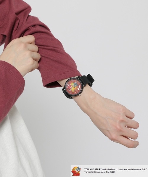niko and...(ニコアンド)の「【トムとジェリー】コラボローリングウォッチ(アナログ腕時計・レディース・イエロー/ブラック・0)」の4枚目の写真
