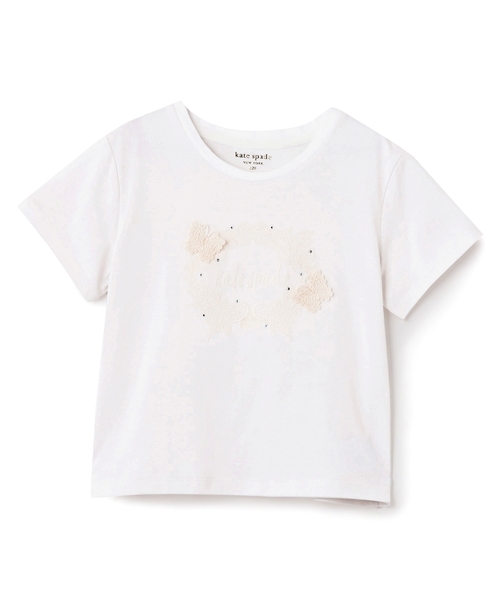 kate spade new york kids（ケイトスペードニューヨーク）の「レースパターンTシャツ（Tシャツ/カットソー・キッズ・ライラック/オフホワイト・150cm/140cm/130cm/120cm/110cm/90cm/100cm/160cm）」の2枚目の写真
