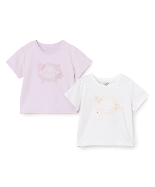 kate spade new york kids（ケイトスペードニューヨーク）の「レースパターンTシャツ（Tシャツ/カットソー・キッズ・ライラック/オフホワイト・150cm/140cm/130cm/120cm/110cm/90cm/100cm/160cm）」の10枚目の写真