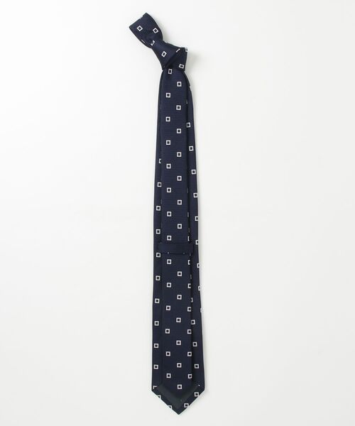 SHIPS（シップス）の「AX:NAVY GARZA SLD/STRIPE/KOMON（ネクタイ・メンズ・コバルトブルー/ネイビー/ダークブルー・6/1/4）」の4枚目の写真