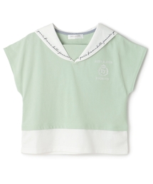 pom ponette junior（ポンポネットジュニア）の「【130cmあり】セーラーレイヤードトップス（Tシャツ/カットソー）」