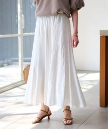 SLOBE IENA | 《WEB限定/追加》ナイロンワッシャー切り替えギャザースカート(スカート)