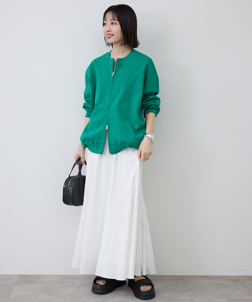 SLOBE IENA（スローブイエナ）の「《WEB限定/追加》ナイロンワッシャー切り替えギャザースカート（スカート・レディース・ホワイト・FREE）」の22枚目の写真