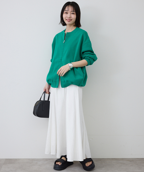 SLOBE IENA（スローブイエナ）の「《WEB限定/追加》ナイロンワッシャー切り替えギャザースカート（スカート・レディース・ホワイト・FREE）」の21枚目の写真