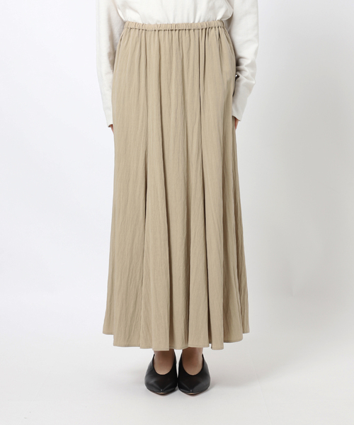 SLOBE IENA（スローブイエナ）の「《WEB限定/追加》ナイロンワッシャー切り替えギャザースカート（スカート・レディース・ホワイト・FREE）」の17枚目の写真