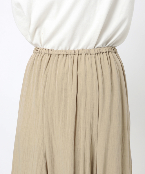 SLOBE IENA（スローブイエナ）の「《WEB限定/追加》ナイロンワッシャー切り替えギャザースカート（スカート・レディース・ホワイト・FREE）」の13枚目の写真