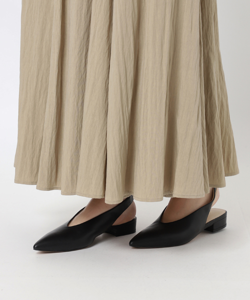 SLOBE IENA（スローブイエナ）の「《WEB限定/追加》ナイロンワッシャー切り替えギャザースカート（スカート・レディース・ホワイト・FREE）」の9枚目の写真