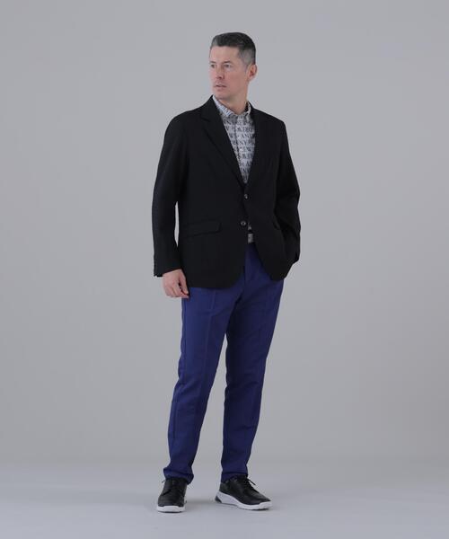 St ANDREWS（セントアンドリュース）の「【St ANDREWS】【ストレッチ】ふくれジャガードジャケット (MENS)（テーラードジャケット・メンズ・ブラック・L/M）」の4枚目の写真