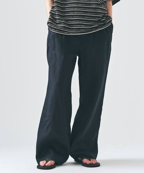 417 EDIFICE（フォーワンセブンエディフィス）の「ノルマンディーリネン パンツ（スラックス・メンズ・ブラック/アイボリー/カーキ/ベージュ・SMALL/MEDIUM/LARGE）」の11枚目の写真