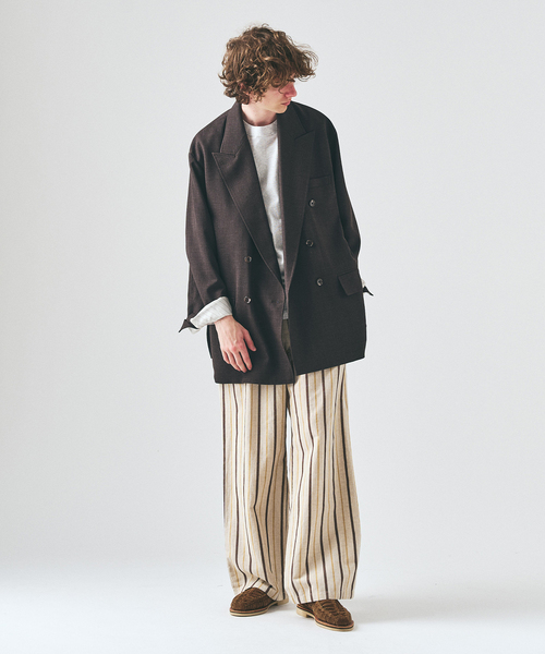 417 EDIFICE（フォーワンセブンエディフィス）の「ノルマンディーリネン パンツ（スラックス・メンズ・ブラック/アイボリー/カーキ/ベージュ・SMALL/MEDIUM/LARGE）」の19枚目の写真