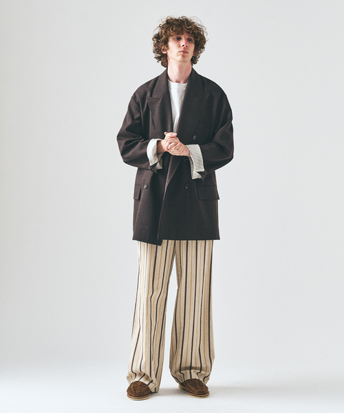 417 EDIFICE（フォーワンセブンエディフィス）の「ノルマンディーリネン パンツ（スラックス・メンズ・ブラック/アイボリー/カーキ/ベージュ・SMALL/MEDIUM/LARGE）」の20枚目の写真