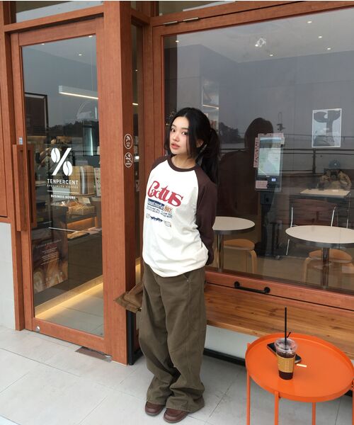 LXT（エルエックスティー）の「ナチュラルウォッシュドコットンワイドストレートパンツ[ブラウン]（その他パンツ・レディース・その他・SMALL/MEDIUM/LARGE/X-LARGE/XX-LARGE）」の13枚目の写真