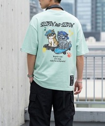 アニマル 発泡プリント 半袖Tシャツ