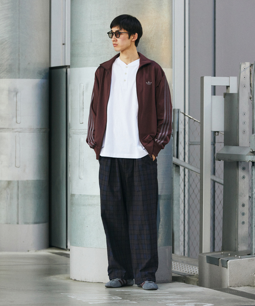 JOURNAL STANDARD(ジャーナルスタンダード)の「T/C サッカー オーバー パンツ(スラックス・メンズ・グレー/ブラック/ネイビー/スミクロ・LARGE/MEDIUM/SMALL)」の5枚目の写真