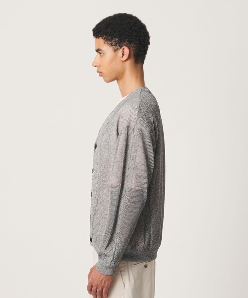 BEAUTY&YOUTH UNITED ARROWS(ビューティーアンドユースユナイテッドアローズ)の「アイレットパターン シアー カーディガン(カーディガン/ボレロ・メンズ・グレー系/ベージュ・S/M/XL/L)」の13枚目の写真