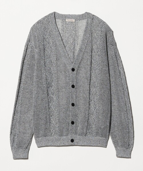 BEAUTY&YOUTH UNITED ARROWS(ビューティーアンドユースユナイテッドアローズ)の「アイレットパターン シアー カーディガン(カーディガン/ボレロ・メンズ・グレー系/ベージュ・S/M/XL/L)」の15枚目の写真