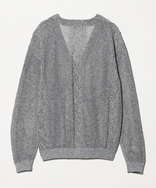 BEAUTY&YOUTH UNITED ARROWS(ビューティーアンドユースユナイテッドアローズ)の「アイレットパターン シアー カーディガン(カーディガン/ボレロ・メンズ・グレー系/ベージュ・S/M/XL/L)」の16枚目の写真