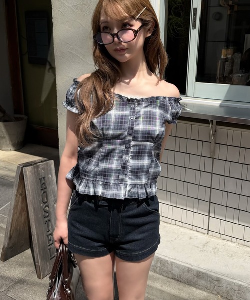 RAY CASSIN(レイカズン)の「【2サイズ展開】ピグメントマイクロショートパンツ(その他パンツ・レディース・ネイビー/スカイブルー/ブラック・M/S)」の16枚目の写真