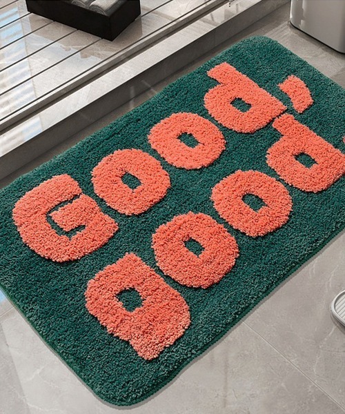 Fun & Daily(ファンアンドデイリー)の「Good Good ラグマット(ラグ/マット・レディース・グリーン・FREE)」の1枚目の写真