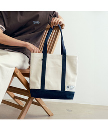 MINDBRIDGE（マインドブリッジ）の「[UNS][ラップトップ収納可能]アイボリー配色キャンバストートバッグ（トートバッグ）」