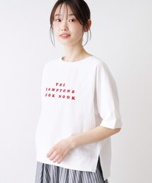 Dessin | 【洗える】フロッキーロゴ裏毛プルオーバー(Tシャツ/カットソー)