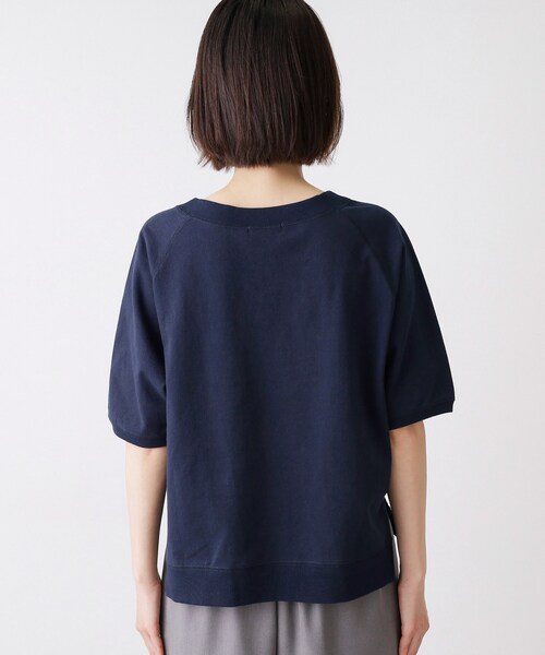 Dessin（デッサン）の「【洗える】フロッキーロゴ裏毛プルオーバー（Tシャツ/カットソー・レディース・ネイビー/ホワイト系/グレー・01/02/03）」の18枚目の写真