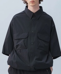StPT（エスティーピーティー）の「【+phenix / プラスフェニックス】AIRFLOW W-POCKET S/S SHIRT　高機能素材　Aerapix使用　ドローコード　半袖　シャツ（シャツ/ブラウス）」