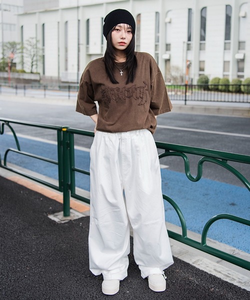 WEGO(ウィゴー)の「WEGO/【26年春夏新作】イージーサーカスパンツ(その他パンツ・メンズ・カーキ/ホワイト/ブラック系3・SMALL/LARGE/MEDIUM)」の5枚目の写真