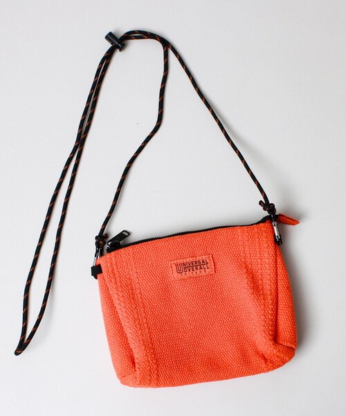 UNIVERSAL OVERALL（ユニバーサルオーバーオール）の「【UNIVERSAL OVERALL】Summer knit sacoche（ショルダーバッグ・メンズ・サックスブルー/ブラック/オレンジ/ラベンダー/オフホワイト・FREE）」の5枚目の写真