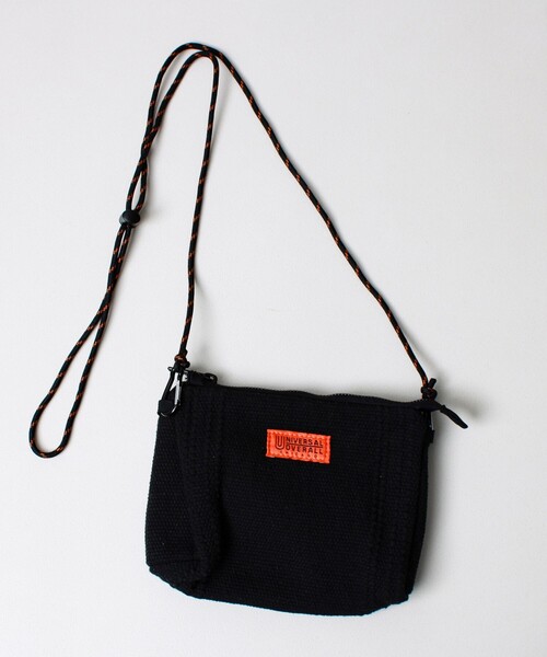 UNIVERSAL OVERALL（ユニバーサルオーバーオール）の「【UNIVERSAL OVERALL】Summer knit sacoche（ショルダーバッグ・メンズ・サックスブルー/ブラック/オレンジ/ラベンダー/オフホワイト・FREE）」の3枚目の写真