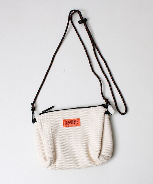 UNIVERSAL OVERALL（ユニバーサルオーバーオール）の「【UNIVERSAL OVERALL】Summer knit sacoche（ショルダーバッグ・メンズ・サックスブルー/ブラック/オレンジ/ラベンダー/オフホワイト・FREE）」の6枚目の写真