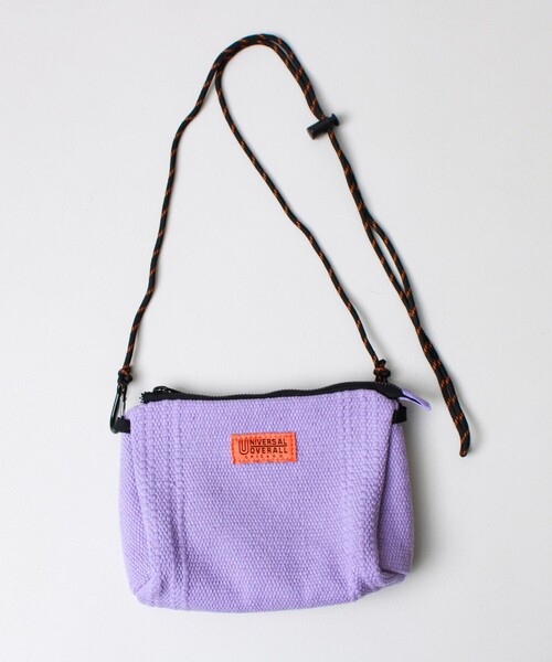 UNIVERSAL OVERALL（ユニバーサルオーバーオール）の「【UNIVERSAL OVERALL】Summer knit sacoche（ショルダーバッグ・メンズ・サックスブルー/ブラック/オレンジ/ラベンダー/オフホワイト・FREE）」の8枚目の写真