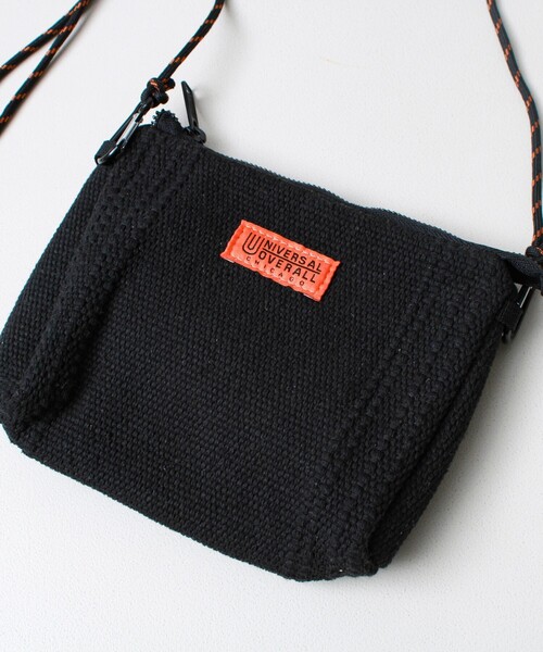 UNIVERSAL OVERALL（ユニバーサルオーバーオール）の「【UNIVERSAL OVERALL】Summer knit sacoche（ショルダーバッグ・メンズ・サックスブルー/ブラック/オレンジ/ラベンダー/オフホワイト・FREE）」の9枚目の写真