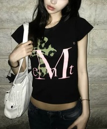 MUCENT/カモクロスラグランTシャツ