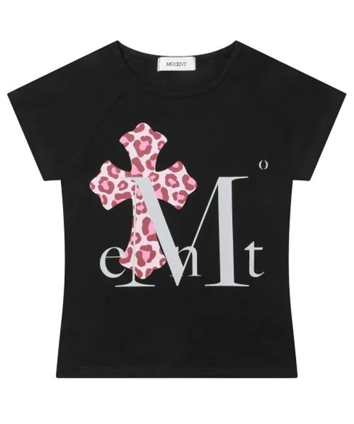MUCENT(ムセント)の「MUCENT/カモクロスラグランTシャツ(Tシャツ/カットソー・レディース・ブラック×ピンク/ブラック×カーキ/ホワイト・FREE)」の2枚目の写真