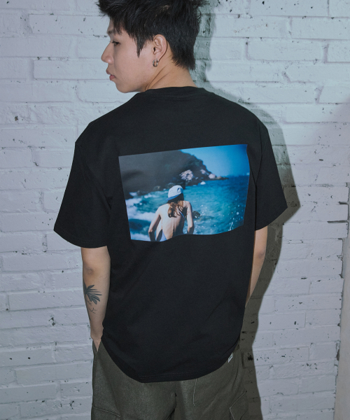 CAMEL WORK(キャメルワーク)の「リアルビーチ半袖Tシャツ(ブラック)(Tシャツ/カットソー・メンズ・その他・X-LARGE/LARGE/MEDIUM)」の1枚目の写真