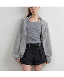 HOODED WIND JACKET GRAY