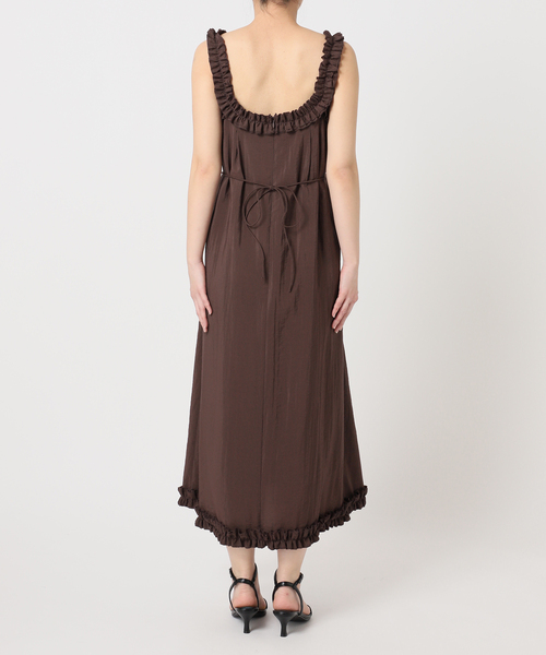 U by SPICK&SPAN(ユーバイスピックアンドスパン)の「Atelier Edition/アトリエ エディション SHIRRING SHOULDER DRESS(ワンピース・レディース・ブラウン・SMALL)」の11枚目の写真