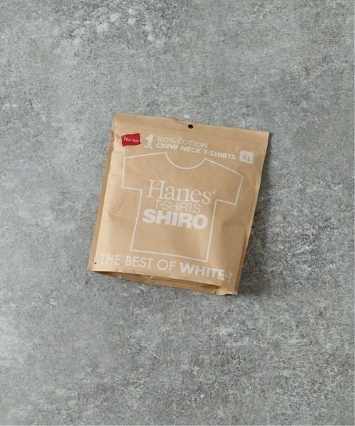 HANES(ヘインズ)の「Hanes / ヘインズ 1P T-SHIRTS SHIRO クルーネック Tシャツ(Tシャツ/カットソー・メンズ・ホワイト・MEDIUM/LARGE/X-LARGE)」の2枚目の写真