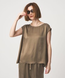 ユナイテッドアローズ　ブラウス　茶色　ブラウン　36 UNITED ARROWS（ユナイテッドアローズ） ブラウス シャツ シルクライク
