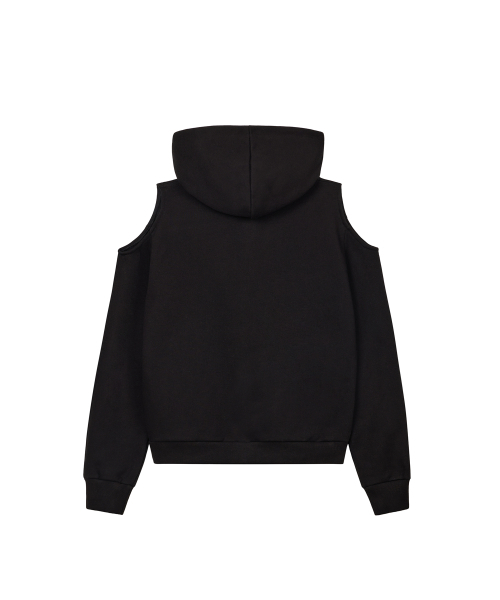 ROCKCAKE（ロックケーキ）の「Offset Cutout Zip Up Hoodie - Black（パーカー・レディース・その他・SMALL）」の3枚目の写真