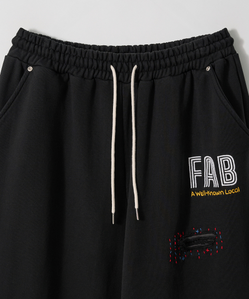 GARMENTS FAB（ガーメンツファブ）の「Washed Hand Stitch Sweatpants (BLACK)（スウェットパンツ・レディース・その他・MEDIUM/LARGE）」の3枚目の写真