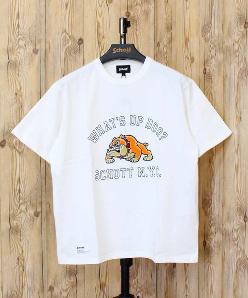 TopIsm（トップイズム）の「WHAT'S UP DOG T-SHIRT（Tシャツ/カットソー・メンズ・ホワイト・XL/L/M）」の2枚目の写真