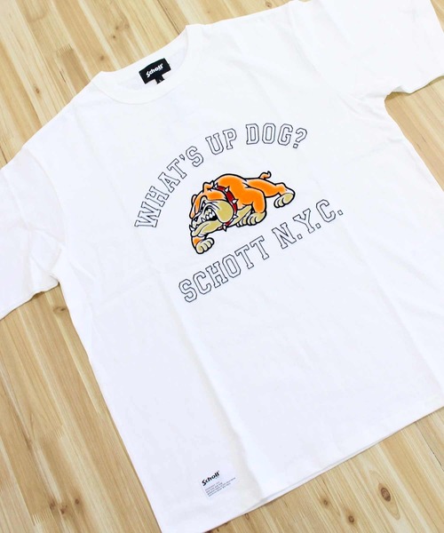 TopIsm（トップイズム）の「WHAT'S UP DOG T-SHIRT（Tシャツ/カットソー・メンズ・ホワイト・XL/L/M）」の4枚目の写真